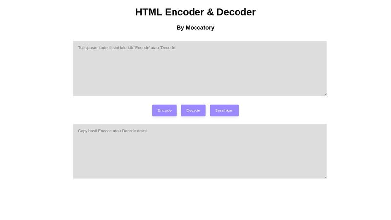 HTML Encoder & Decoder (Javascript)