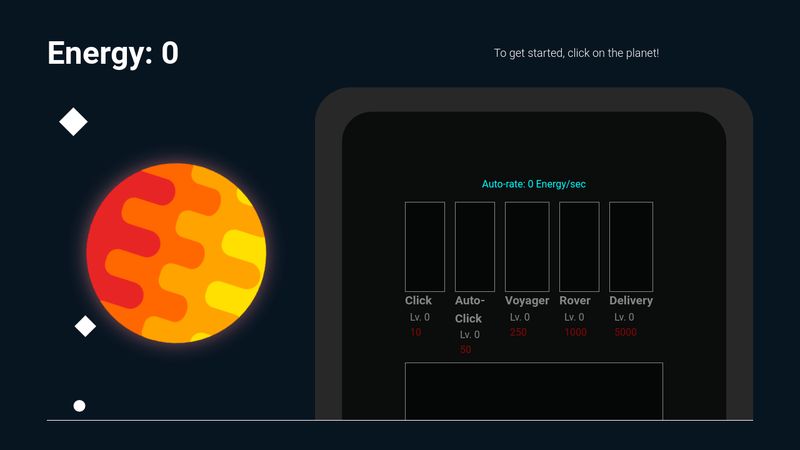 Planet Clicker 1 Project by Paint Prose