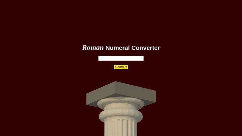 Roman Numeral Converter