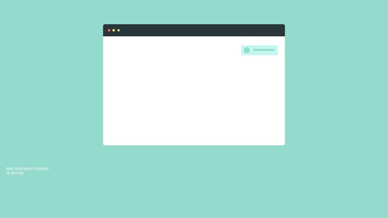 CSS Animated Web Notification