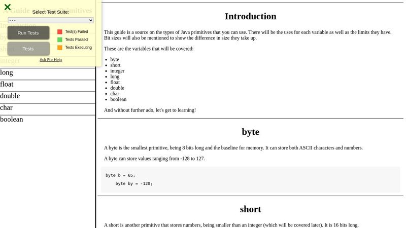 A Guide on Java Primitives