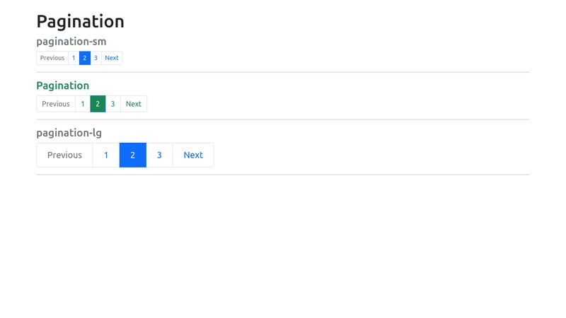 Bootstrap 5 - Pagination