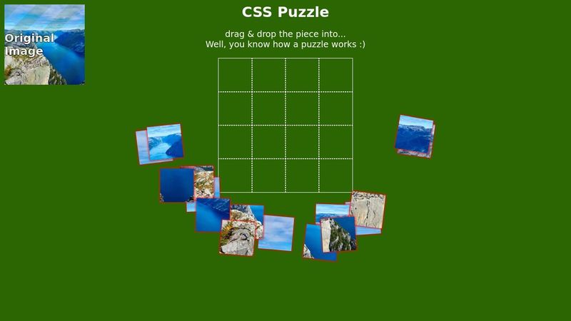 CSS Only Puzzle game