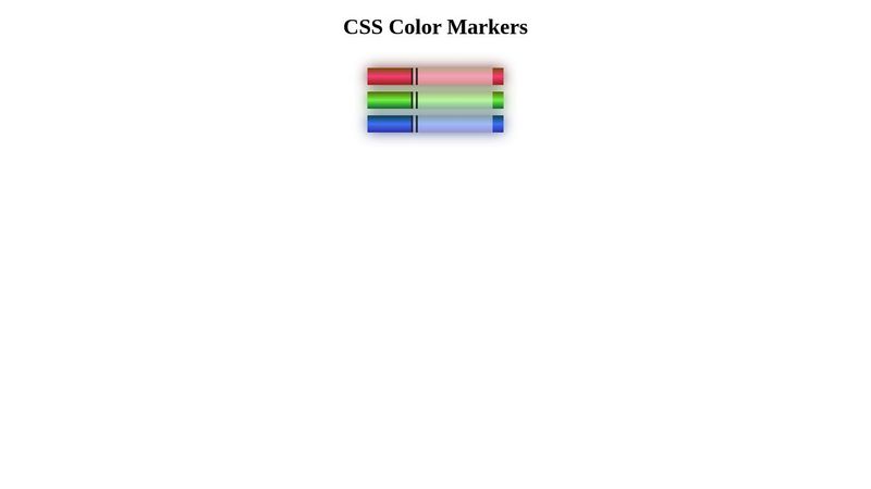 CSS Color Markers - freeCodeCamp (New) Responsive Web Design