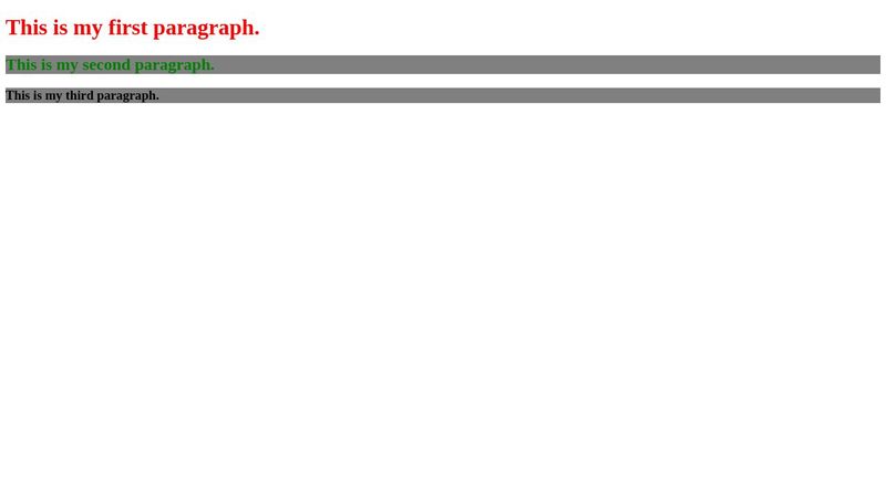 external CSS