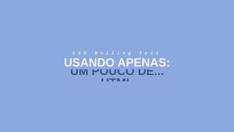 CSS Rolling Text