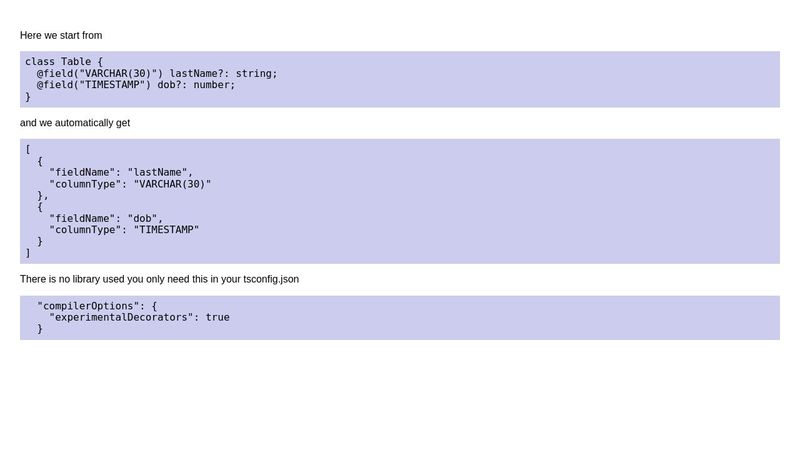 Reflection on TypeScript Classes