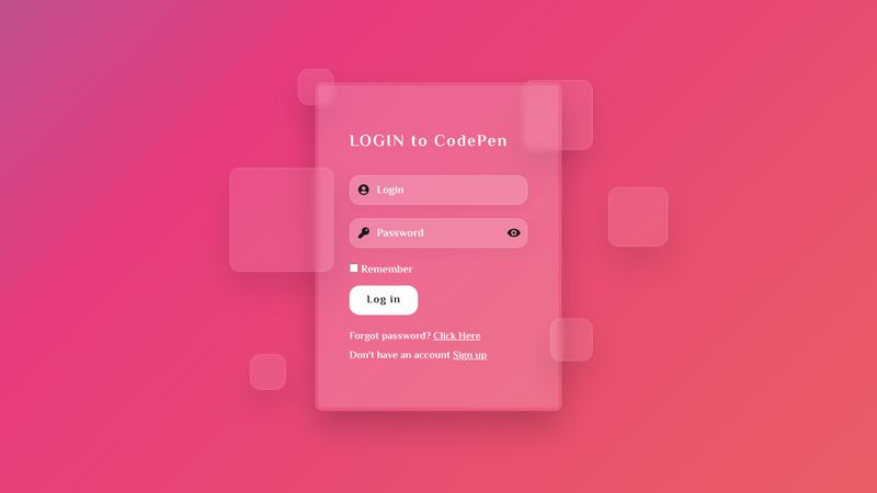 Glassmorphism Login Form Html And Css 8747