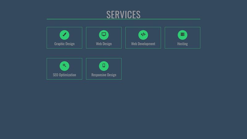 Responsive Services Page Using HTML & CSS Grids