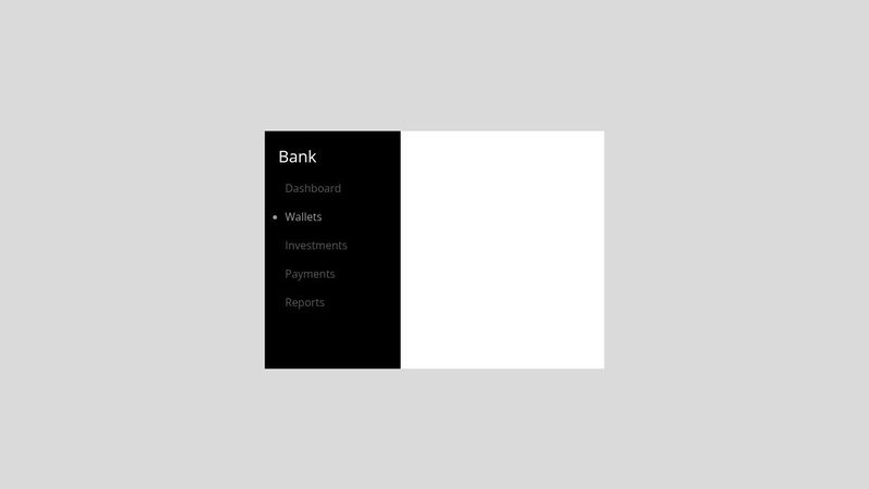 pure css bank website