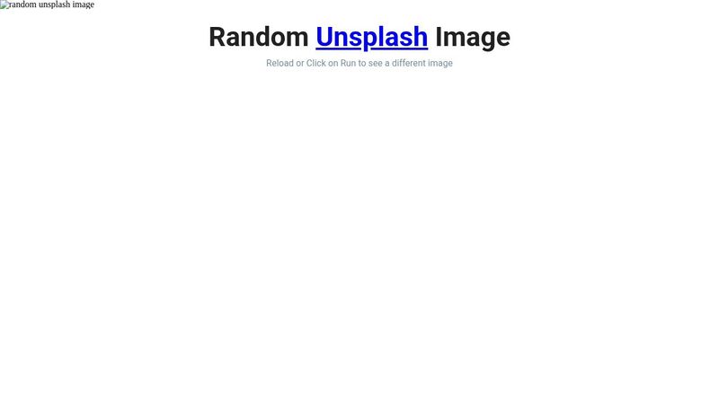 React | Day 3 | Random Image Generator using Unsplash API