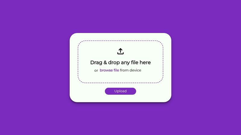File Drag and Drop UI