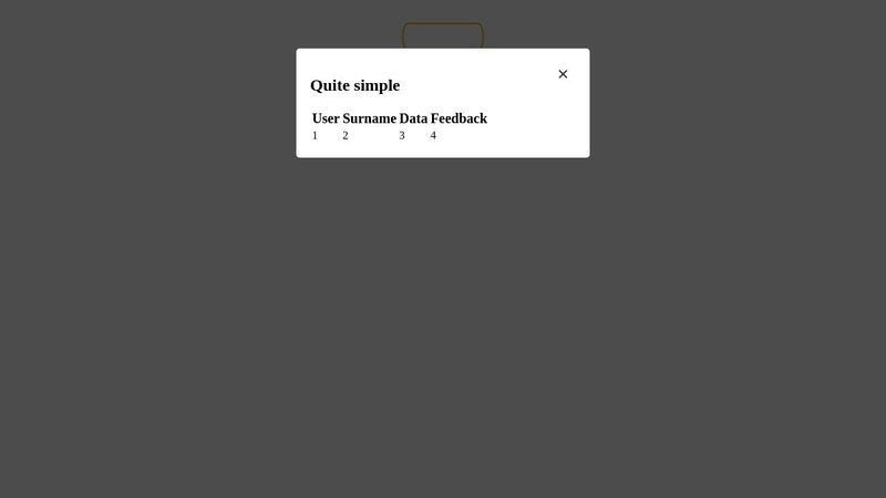 Popup Close Button SUPERSIMPLE CSS
