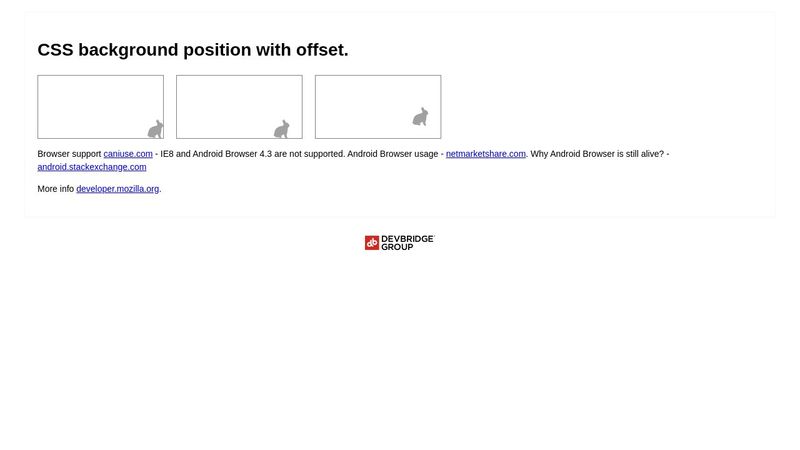 CSS background-position and offset