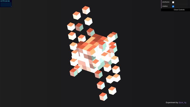 #Codevember 16 - Three js isometric cubes animation