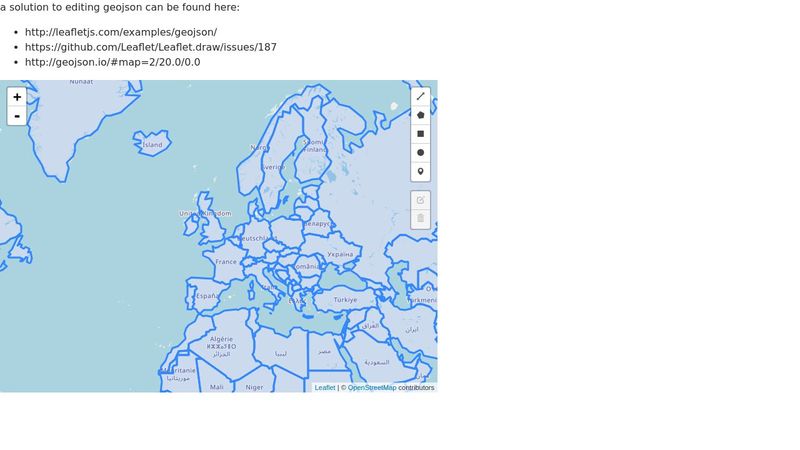 leaflet-draw and editing geojson