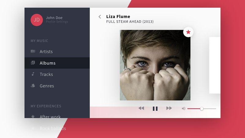 Code this UI - Music player