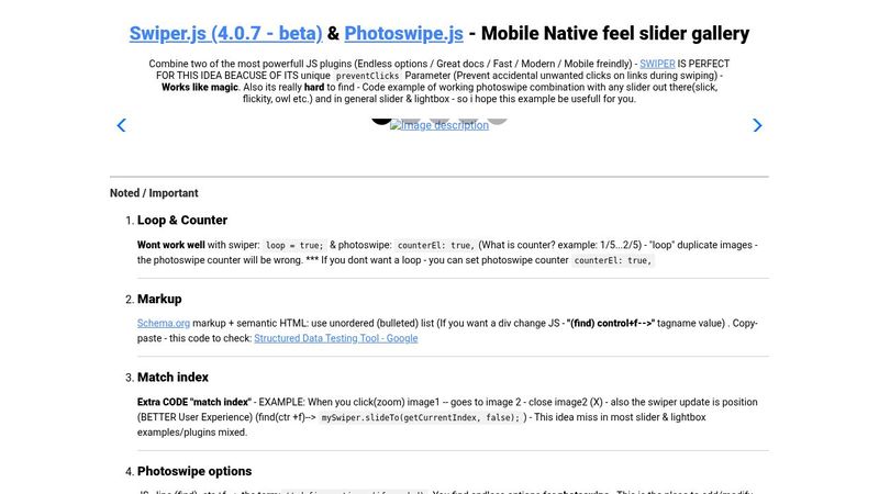 Slider and Lightbox :: slider (swiper.js) & Lightbox gallery ...