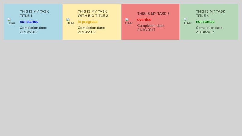 Task Status CSS-grid