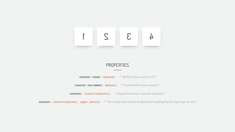CSS3 Counters
