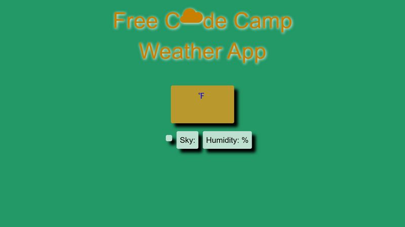 CodePen - Local Weather App