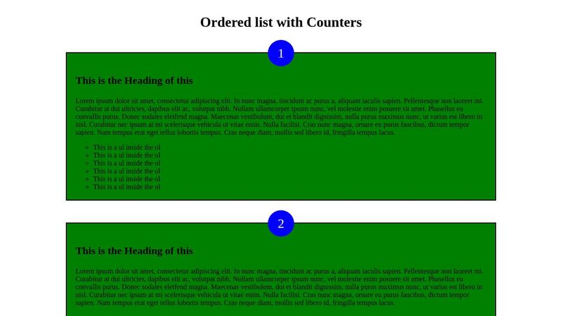 OL with css counters