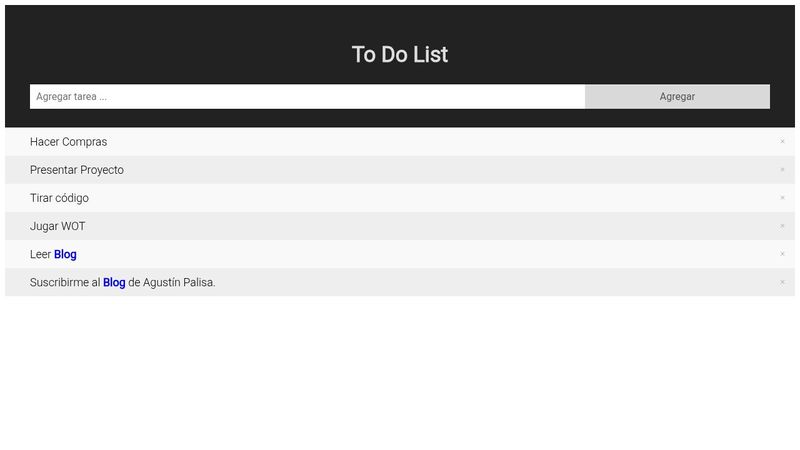 To Do List [HTML - CSS - JS]