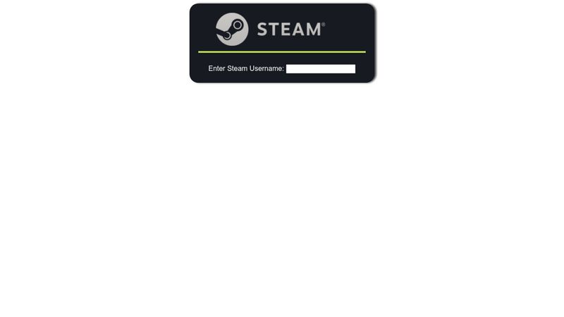 Steam Login - HTML/CSS