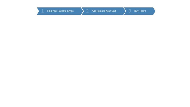 Arrow shaped Steps Progress Bar CSS