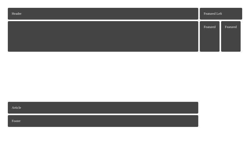 HTML5 grid layout