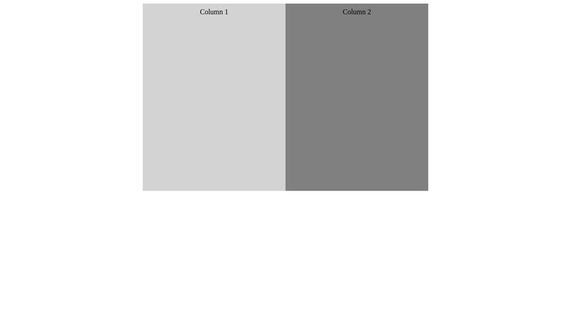 Basic CSS Flexbox Equal Split-Screen Layout
