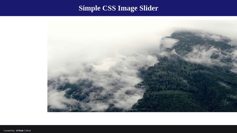 Simple CSS Image Slider