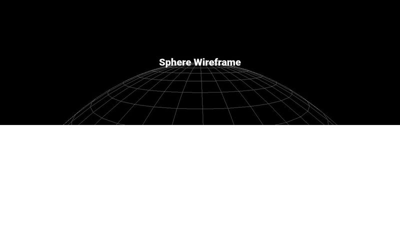 Three.js Sphere Wireframe Animation 01