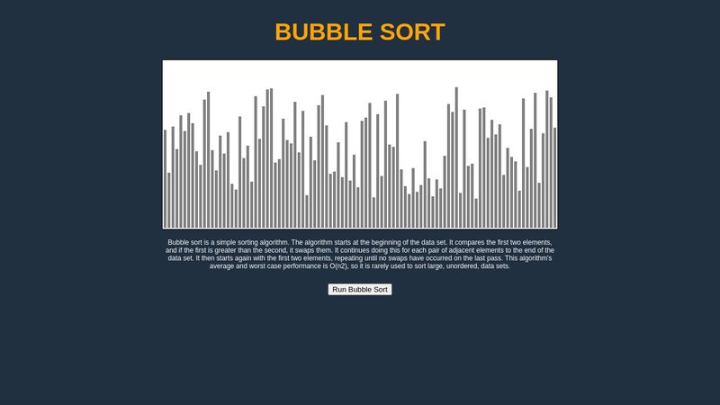 Bubble Sort Visualization