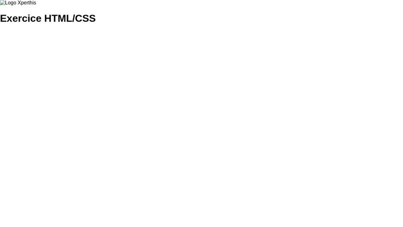 Test html / css