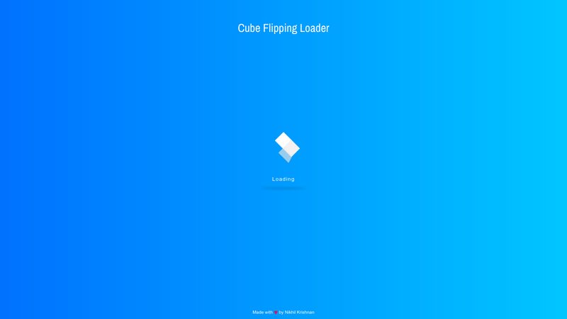 Cube Flipping Loader