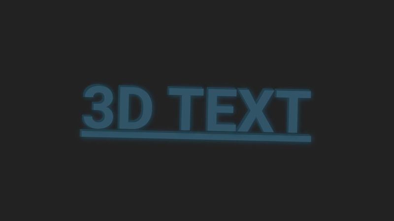 3D Text css only