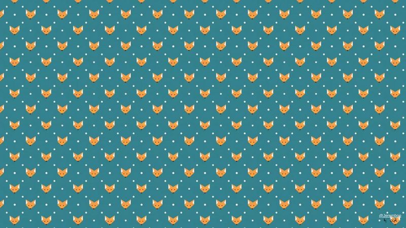 CSS Animated Fox Pattern