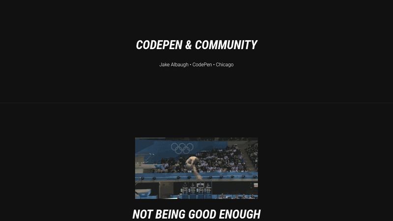 CodePen & Community: Full