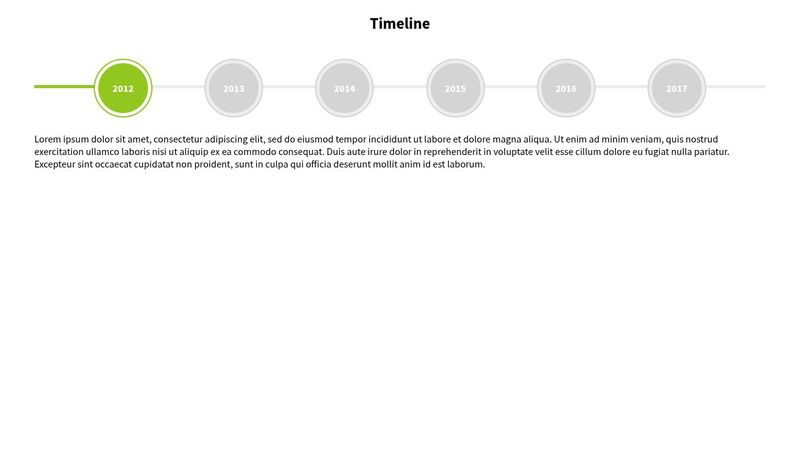 timeline horizontal with css and js
