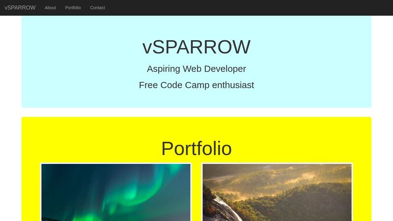FreeCodeCamp : Build a Personal Portfolio Webpage