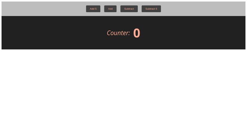 Simple Pure JS Counter