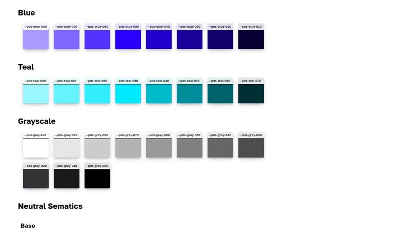 Primitive Colors and Semantic Colors