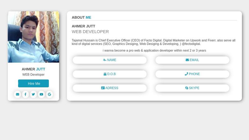 Simple CV - html & CSS