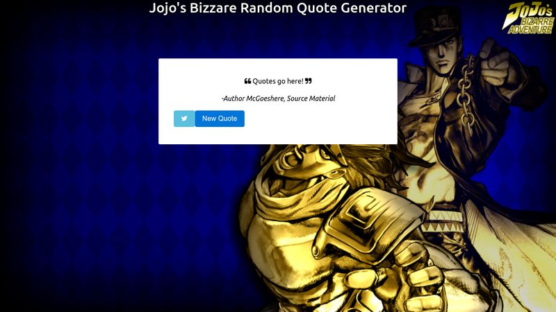 Random Jojo Stand Generator