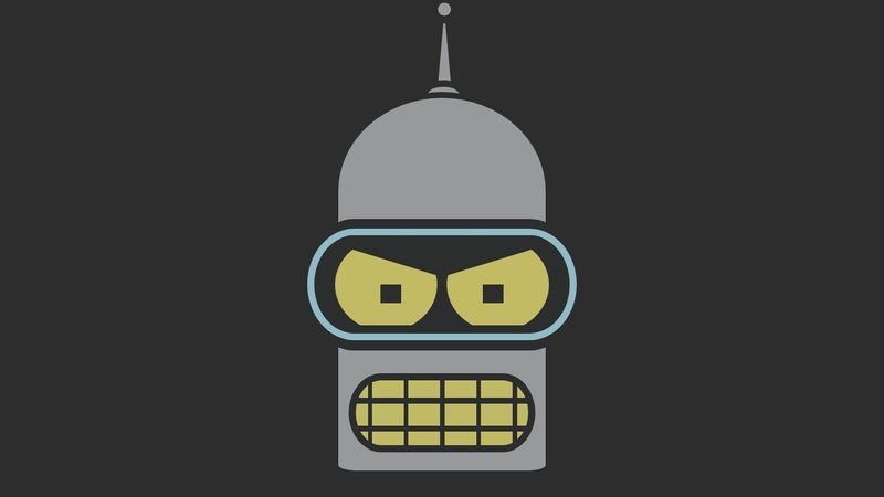 Robot Bender From The Futurama (CSS image)