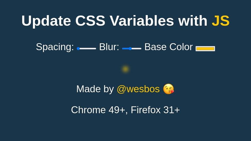 Update CSS Variables with JS