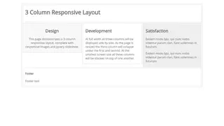 3 Column Responsive Layout