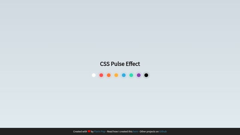 #026 - CSS Pulse Effect