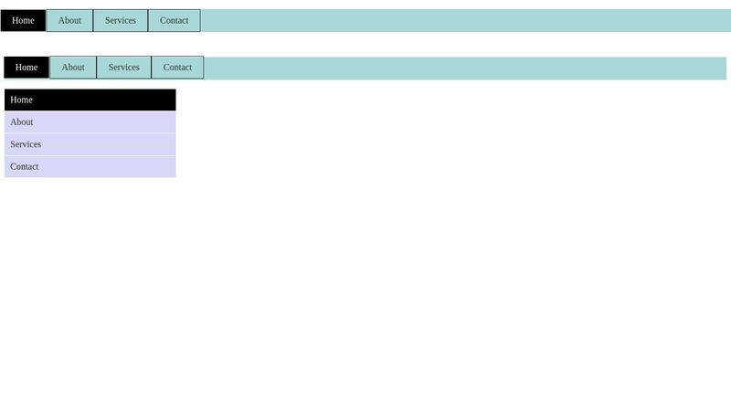 CSS Navbar - Horizontal-Vertical